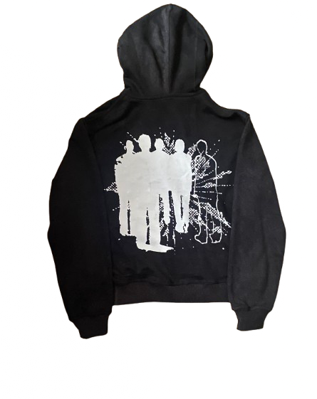 Live Different Acid Wash Zip Up Hoodie